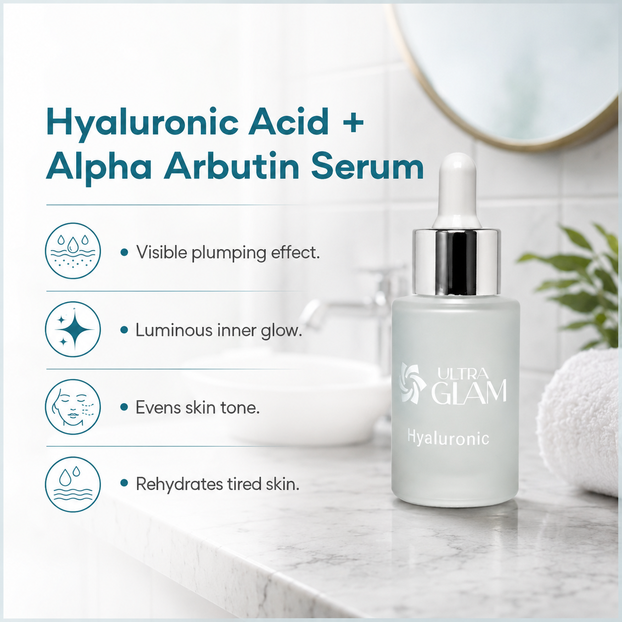 Hyaluronic Acid + Alpha Arbutin Serum
